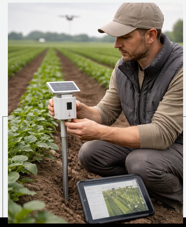 IoT мониторинг сельскохозяйственных полей и контроля в Прокопьевске